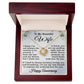 To My Beautiful Wife Necklace Happy Anniversary Gift I Know I'm Not the Easiest to Be Around Love Knot Pendant 14k Gold Over Stainless Steel
