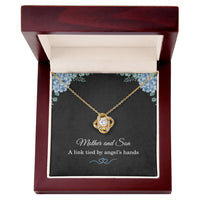 Load image into Gallery viewer, Mother’s Day Gift from Son – Mother Necklace from Son for Birthday or Christmas – A Link Tied by Angels Hands ShineOn Fulfillment
