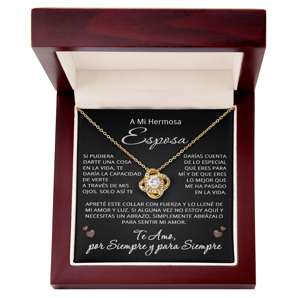 A Mi Esposa Collar Para Mi Hermosa Esposa Joyas para Cumpleaños, Navidad y Aniversario To My Wife Necklace in Spanish Birthday Christmas Anniversary Jewelry