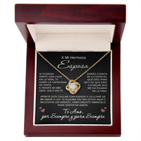 Load image into Gallery viewer, Regalo Para Mi Esposa de Esposo, Collar Nudo de Amor - Spanish Wife Necklace Gift
