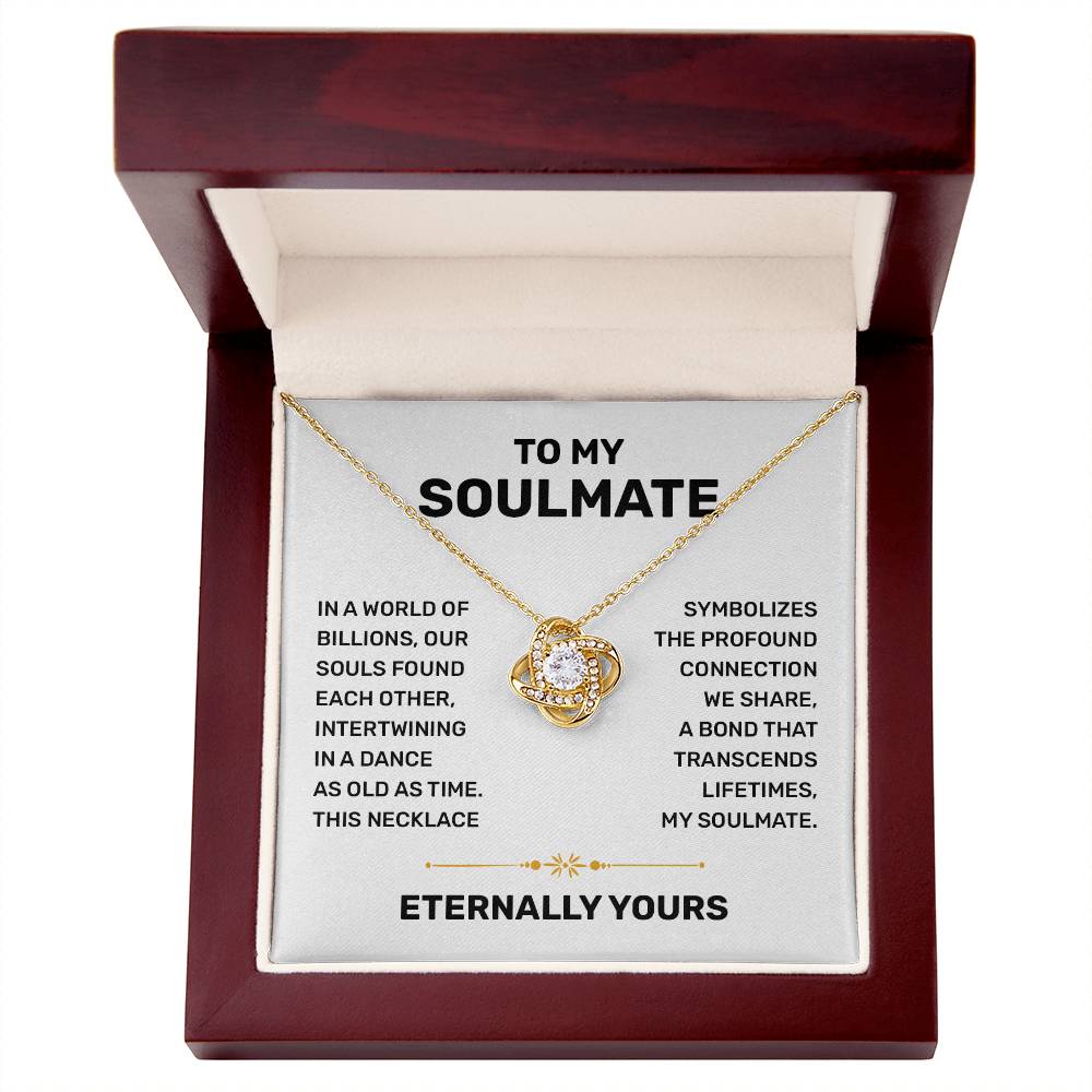 To My Soulmate Necklace for Women Wedding Day Gift for Bride from Groom