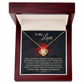 To My Love Necklace for Wife – Inspirational Valentine's Day, Wedding Anniversary Gifts for Women – 14k White Gold or 18k Yellow Gold Over Stainless Steel