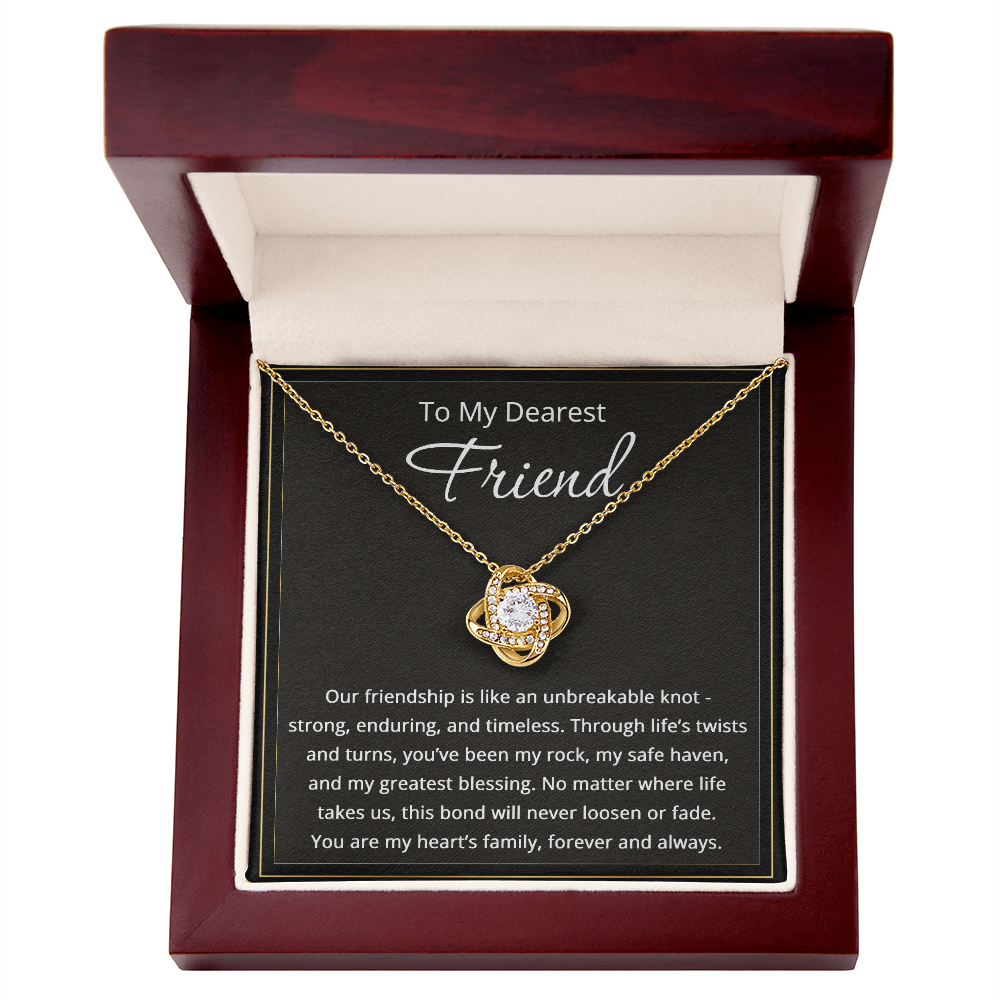 To My Friend Necklace for Women Friendship Necklace The Knot Of Bestie Jewelry BFF Gift Love Knot Pendant