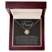 Load image into Gallery viewer, To My Friend Necklace for Women Friendship Necklace The Knot Of Bestie Jewelry BFF Gift Love Knot Pendant
