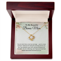 Load image into Gallery viewer, To My Beautiful Bonus Mom Necklace, Bonus Mom Gift from Daughter, Stepmom Mothers Day Jewelry
