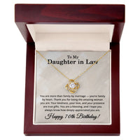 Load image into Gallery viewer, 70th Birthday Gifts for Daughter in Law - To My Daughter in Law Necklace
