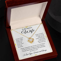 Load image into Gallery viewer, To My Radiant Wife Necklace Wife Christmas Gift Wife Valentine's Day Gift for Women I Know I Don't Always Make Things Easy Wife Love Knot Necklace ShineOn Fulfillment
