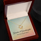 Grandma and Granddaughter Necklace Grandmother Christmas Gift An Unbreakable Bond Love Knot Pendant
