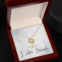 Load image into Gallery viewer, I Am Enough Necklace Christmas Gifts for Daughter Affirmation Necklace for Women Love Knot Necklace ShineOn Fulfillment
