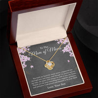 Load image into Gallery viewer, To the Mom of Moms Necklace from Son with Message Card, Sentimental Love Knot Gift for Mom ShineOn Fulfillment
