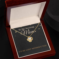 Load image into Gallery viewer, To My Amazing Mom Love Knot Necklace, Heartfelt Gift for Mom with Message Card ShineOn Fulfillment
