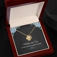 Load image into Gallery viewer, Mother’s Day Gift from Son – Mother Necklace from Son for Birthday or Christmas – A Link Tied by Angels Hands ShineOn Fulfillment
