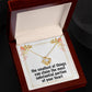First Time Mom Necklace – Expecting Mom Gift for Baby Shower, Mother’s Day, or Birthday – Love Knot Pendant with The Smallest Things Fill the Biggest Spaces in Your Heart