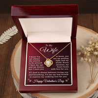 Load image into Gallery viewer, Valentine's Day Necklace for Wife, Love Knot Jewelry from Husband with Box
