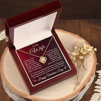 Load image into Gallery viewer, Valentine's Day Necklace for Wife, Love Knot Jewelry from Husband with Box
