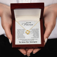 Load image into Gallery viewer, Regalo Para Novia Cumpleaños, Regalo De Aniversario Romántico en Español - Collar Love Knot
