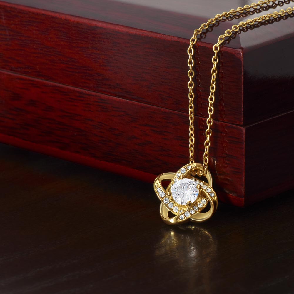 To My Everything Necklace for Wife – Inspirational Love Knot Pendant for Bride from Groom – Wedding Anniversary, Birthday, and Special Occasion Gifts for Women – With All My Love Necklace for Her