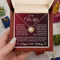 Load image into Gallery viewer, 100th Birthday Gifts for Wife - To My Wife Necklace
