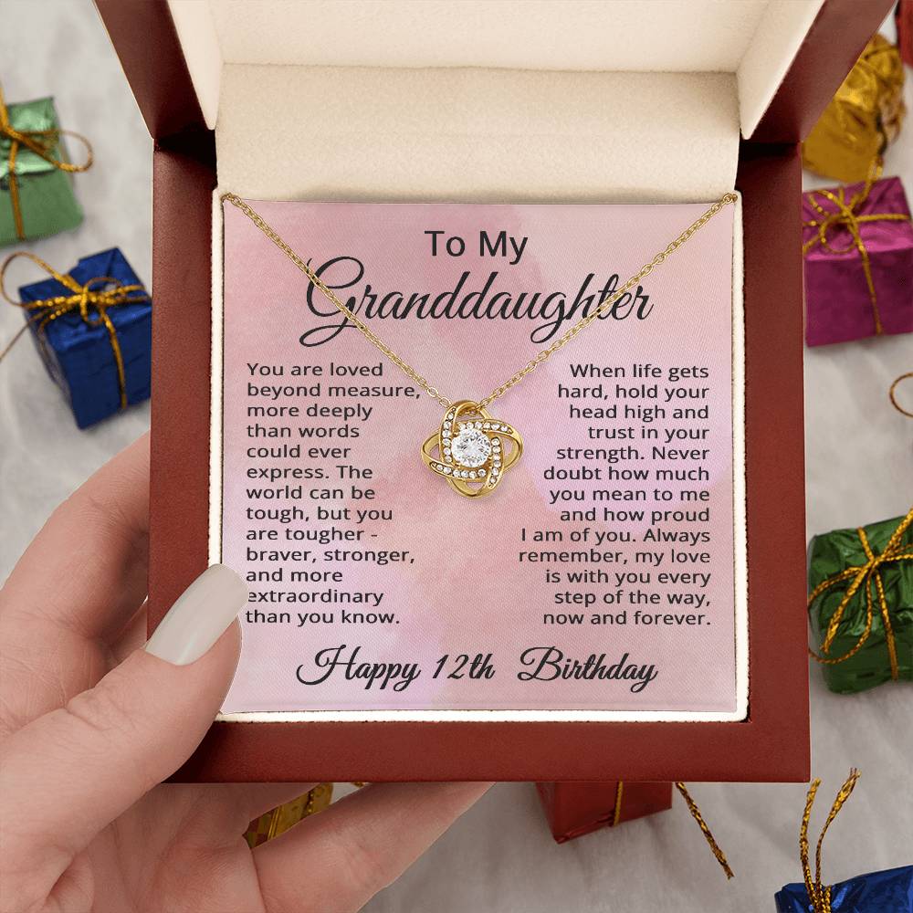 12th Birthday Gifts for Granddaughter Happy 12th Birthday Necklace Jewelry 12 Years Old Birthday Gift