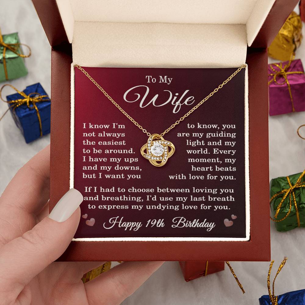 19th Birthday Gifts for Wife Happy 19th Birthday Necklace Jewelry 19 Years Old Birthday Gift