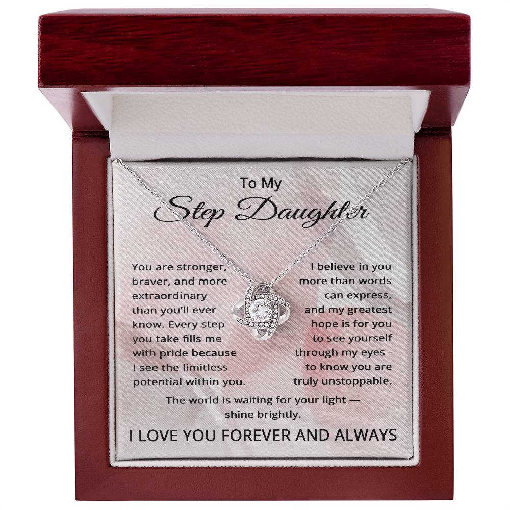 To My Step Daughter Necklace - Stepdaughter Gifts from Stepdad - Step Daughter Gifts from Stepmom