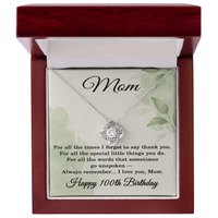 Load image into Gallery viewer, 100th Birthday Gifts for Mom - Mom Necklace for Women
