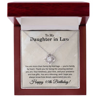 Load image into Gallery viewer, 45th Birthday Gifts for Daughter in Law - To My Daughter in Law Necklace
