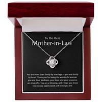 Load image into Gallery viewer, Mother-in-law Gifts - To The Best Mother in Law Necklace
