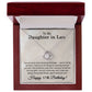 57th Birthday Gifts for Daughter in Law - To My Daughter in Law Necklace
