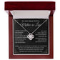 To My Beautiful Mother in Law Necklace Mother-in-law Christmas Gift from Son-in-Law Mother in law Birthday Gift Thank You for Raising the Man of My Dreams Mother-in-law Love Knot Necklace