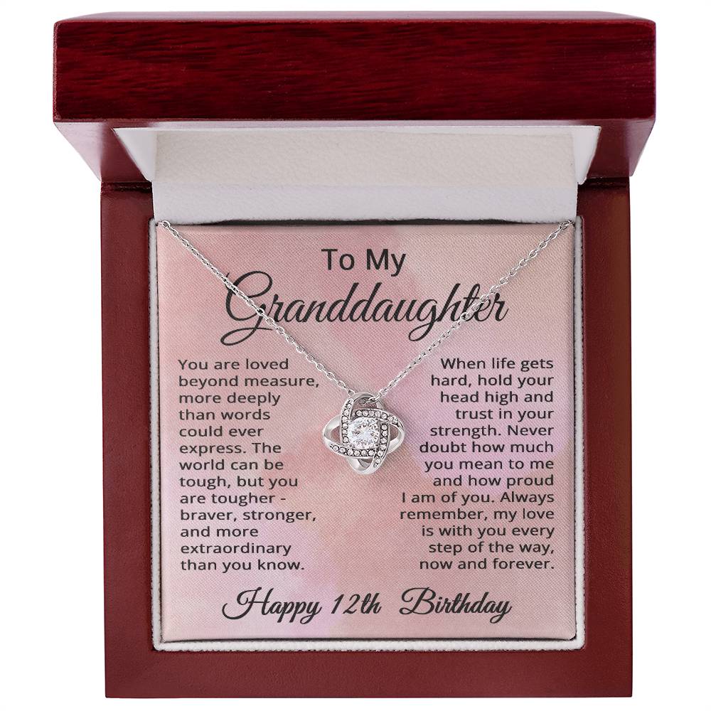 12th Birthday Gifts for Granddaughter Happy 12th Birthday Necklace Jewelry 12 Years Old Birthday Gift