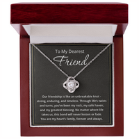 Load image into Gallery viewer, To My Friend Necklace for Women Friendship Necklace The Knot Of Bestie Jewelry BFF Gift Love Knot Pendant
