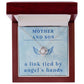 Mother’s Day Gift from Son – Mom Love Knot Necklace for Birthday or Christmas – A Link Tied by Angels Hands