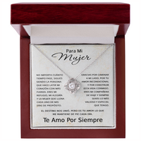 Load image into Gallery viewer, Regalo para mujer cumpleaños, Regalo De Aniversario en español - Collar Love Knot
