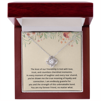 Load image into Gallery viewer, Best Friend Birthday Gifts for Her Best Friend Necklace Friendship Jewelry The Knot Of Jewelry Bestie Christmas Gift BFF
