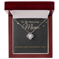 Load image into Gallery viewer, To My Amazing Mom Love Knot Necklace, Heartfelt Gift for Mom with Message Card ShineOn Fulfillment
