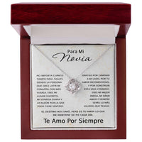 Load image into Gallery viewer, Regalo Para Novia Cumpleaños, Regalo De Aniversario Romántico en Español - Collar Love Knot
