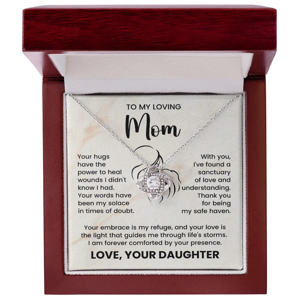 To My Loving Mom Necklace, To My Mom Gift from Daughter, Mother's Day Gift Ideas