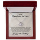 96th Birthday Gifts for Daughter in Law - To My Daughter in Law Necklace