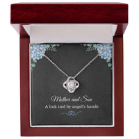 Load image into Gallery viewer, Mother’s Day Gift from Son – Mother Necklace from Son for Birthday or Christmas – A Link Tied by Angels Hands ShineOn Fulfillment
