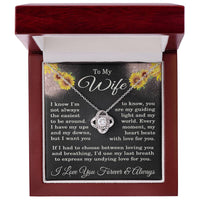 Load image into Gallery viewer, To My Wife Necklace from Husband with Flowers
