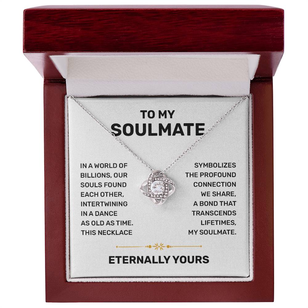 To My Soulmate Necklace for Women Wedding Day Gift for Bride from Groom