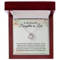 Load image into Gallery viewer, Daughter in Law Gifts - To My Beautiful Daughter in Law Necklace Jewelry for Her
