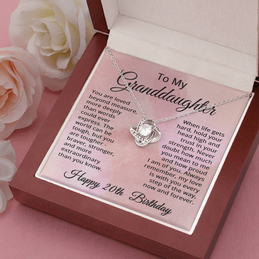 20th Birthday Gifts for Granddaughter Happy 20th Birthday Necklace Jewelry 20 Years Old Birthday Gift