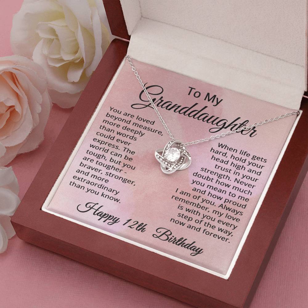 12th Birthday Gifts for Granddaughter Happy 12th Birthday Necklace Jewelry 12 Years Old Birthday Gift