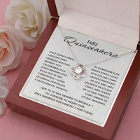 Load image into Gallery viewer, Regalo de Quinceañera - Collar de Cruz Personalizado - Joyería para 15 Años de Papá y Mamá
