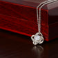Mom Necklace for Women Stainless Steel, Mom Gifts for Birthday from Son, To My Mom the Heart of Our Home Message Card Jewelry with Love Knot Pendant