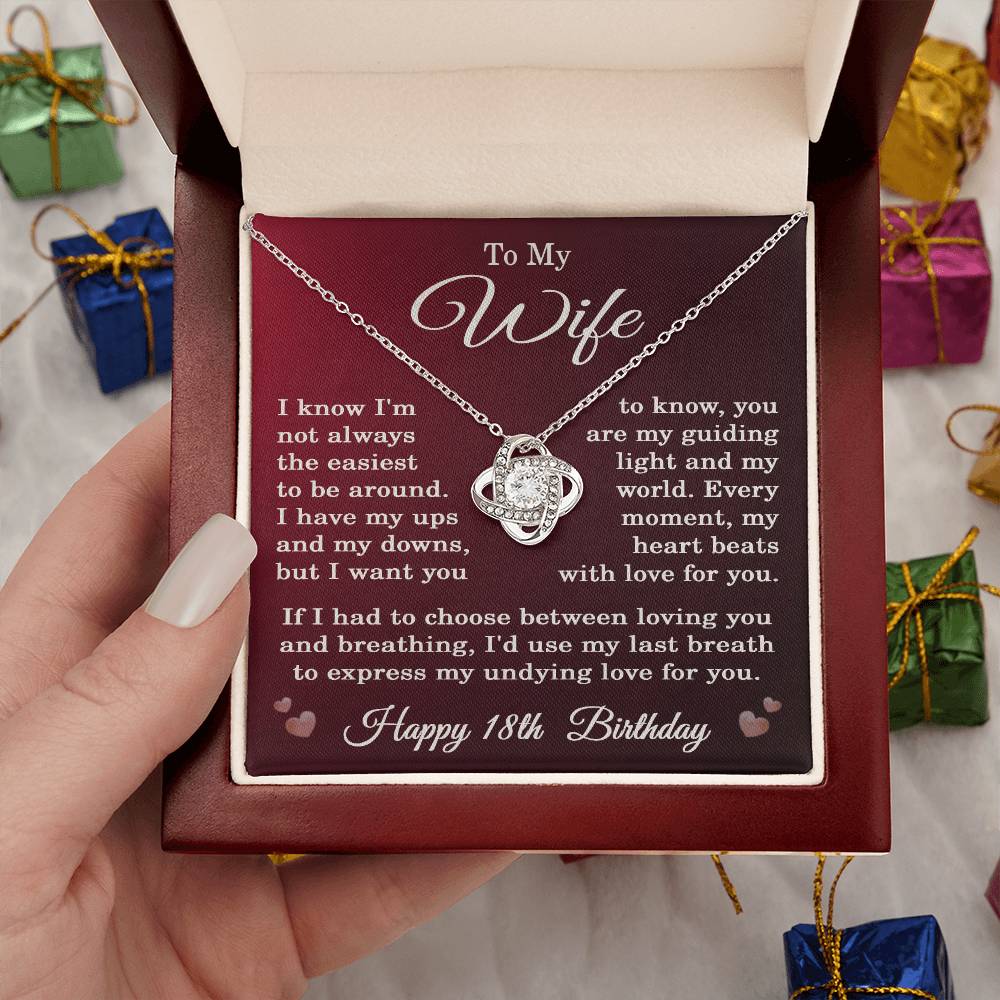 18th Birthday Gifts for Wife Happy 18th Birthday Necklace Jewelry 18 Years Old Birthday Gift