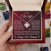 Load image into Gallery viewer, 100th Birthday Gifts for Wife - To My Wife Necklace
