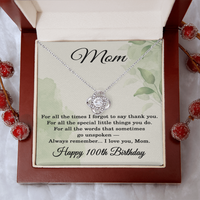 Load image into Gallery viewer, 100th Birthday Gifts for Mom - Mom Necklace for Women
